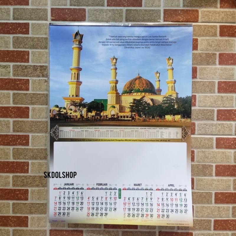 Jual Kalender 2024 Masjid Indonesia AO 243 3 Lembar 4 Bulanan Uk 38 X   Id 11134207 7r98z Ln5mumq8iw108e