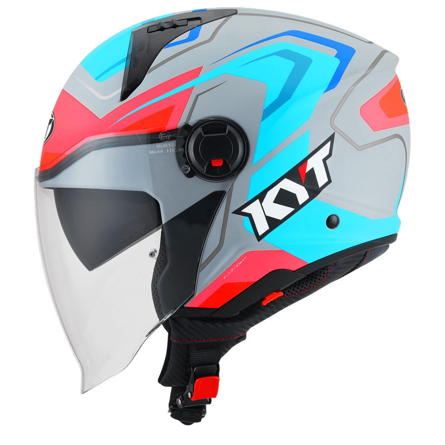 Jual HELM KYT DCITY OVERTECH MATT ASPHALT GREY/BLUE Shopee Indonesia