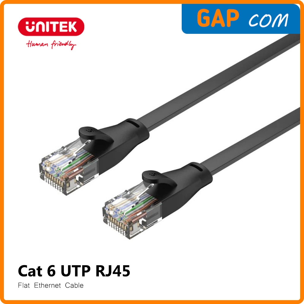 Jual Kabel LAN Cat 6 UTP RJ45 Gigabit Flat Cable Unitek