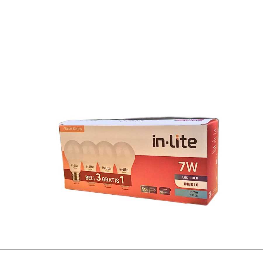 Jual INLITE VALUE SERIES PACK LED 7W INB010 BELI 3 GRATIS 1 SNI ...