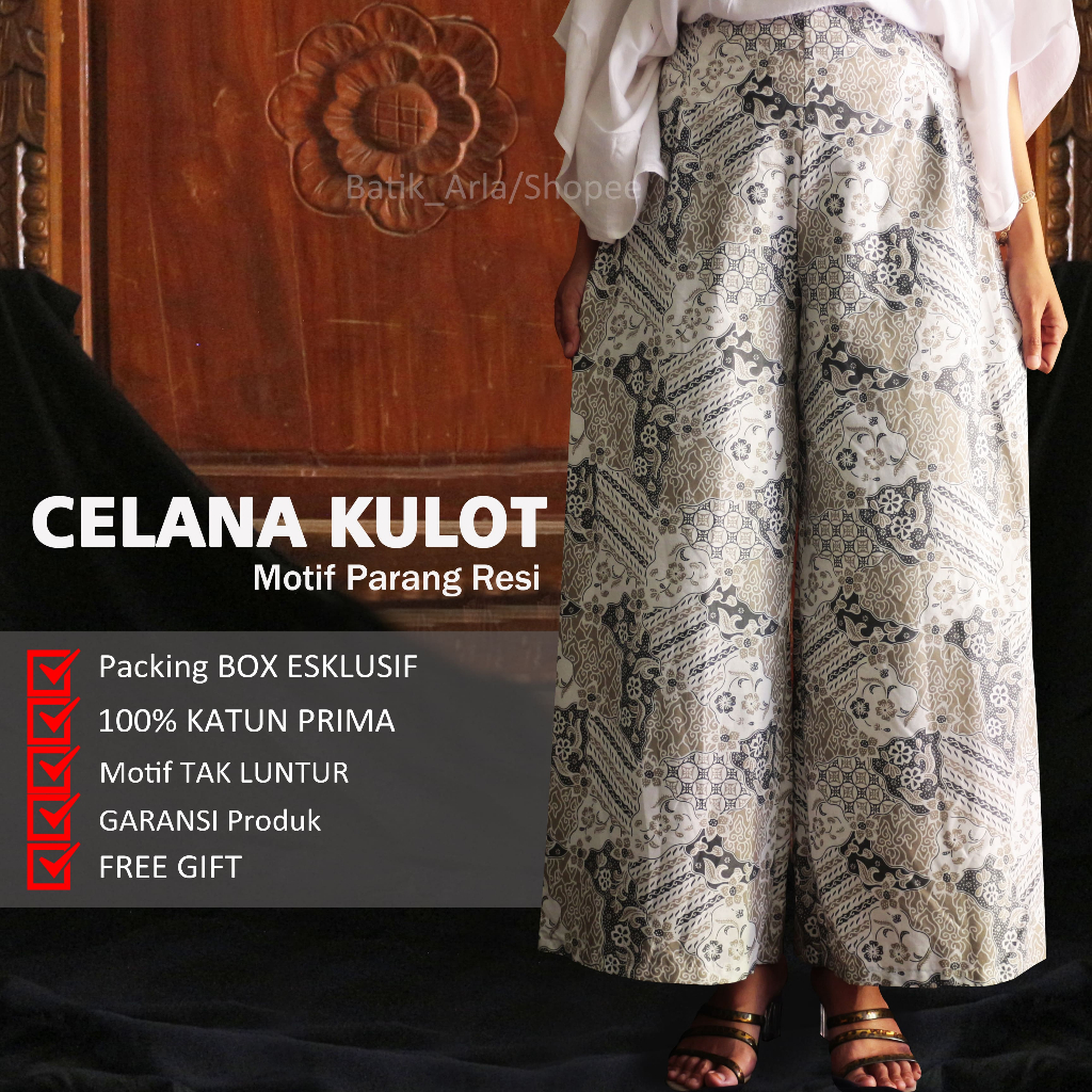 Jual Trsd Kulot Batik Wanita Motif Parang Resi Batik Pekalongan