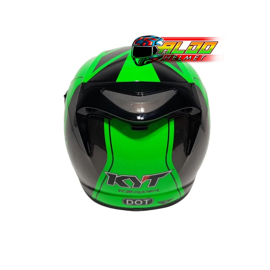 Jual HELM KYT K2 RIDER MOTIF #1 BLACK GREEN FLUO | kyt | helm | KYT K 2 ...