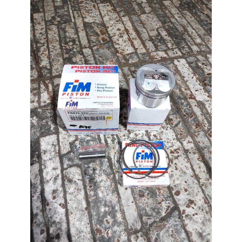 Jual Piston Seher Set Kit Fim 75 Yamaha Vixion R15 MX King Bore Up Os