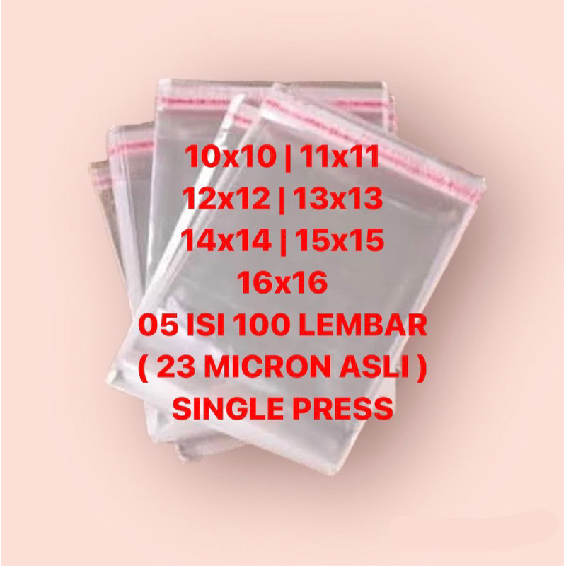 Jual 10x10 11x11 12x12 13x13 14x14 15x15 16x16 05 23 MICRON | PLASTIK ...