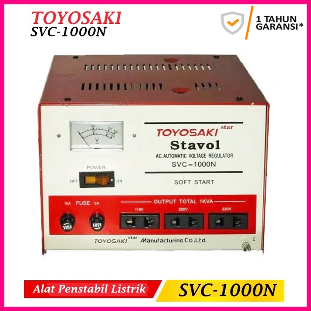 Jual Stabilizer Toyosaki 1000VA Stabilizer Listrik 1000 Watt | Shopee ...