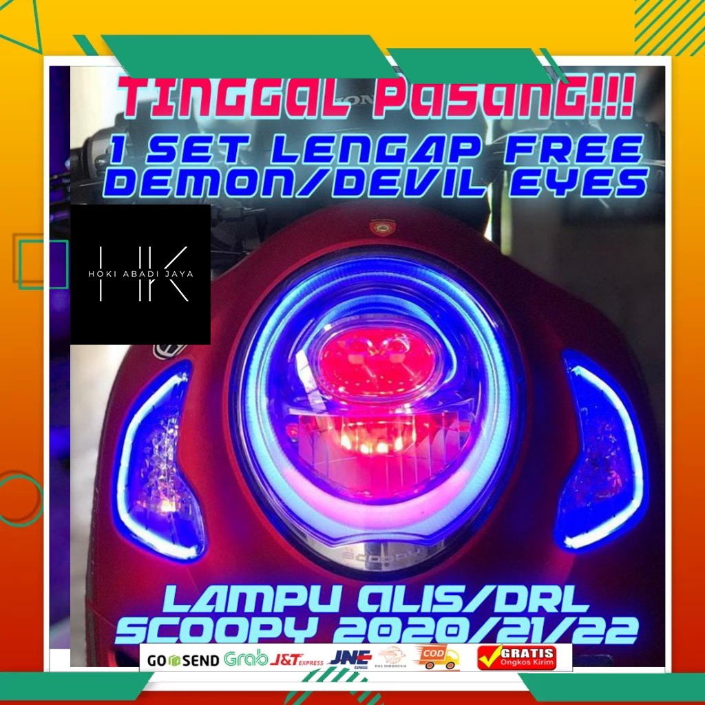 Jual Paket Lengkap Keyled Lampu Alis Scoopy Tahun Paket Set Alis Dan Sein Gratis