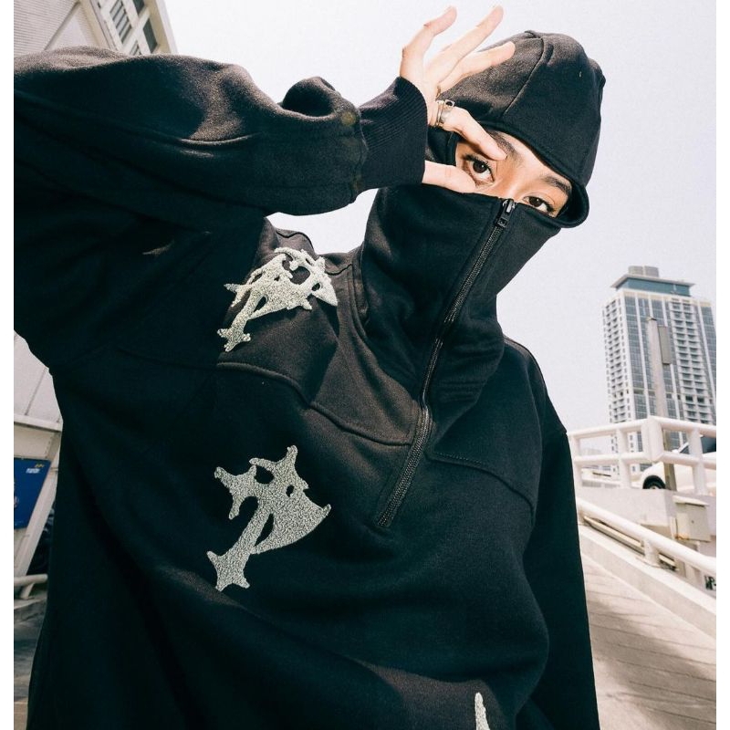 Bequemer Balaclava Hoodie Für Herren - Sportkapuze Mit Tasche & Windschutz