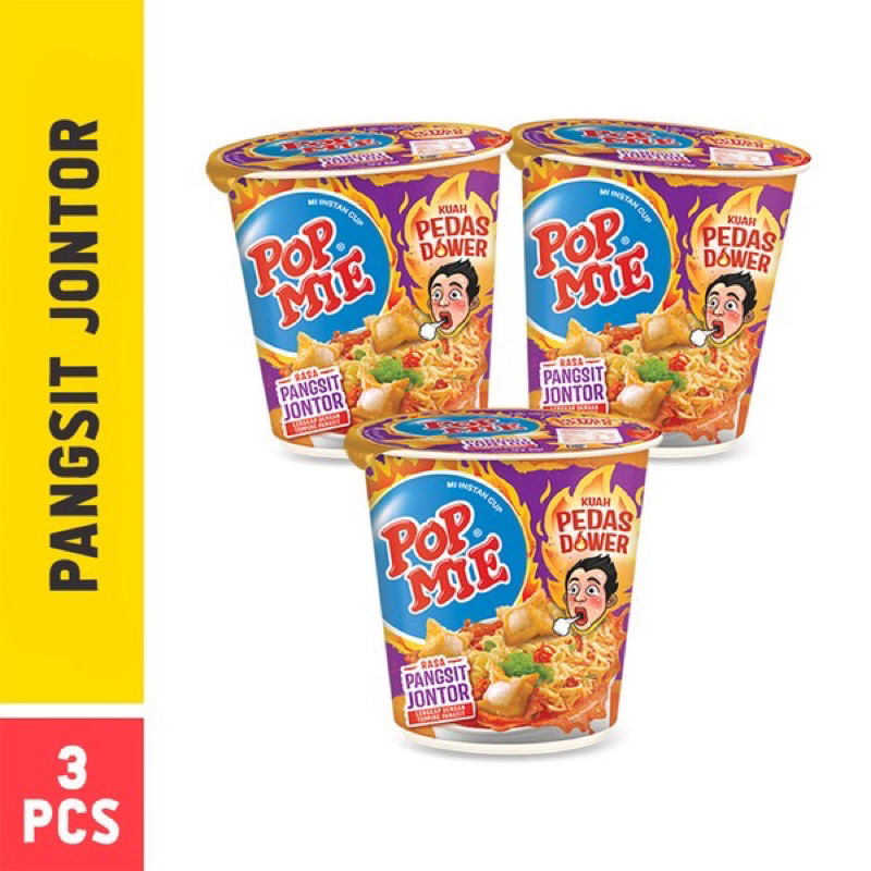 Jual Pop Mie Kuah Pangsit Jontor 75g Paket Isi 3biji Shopee Indonesia 