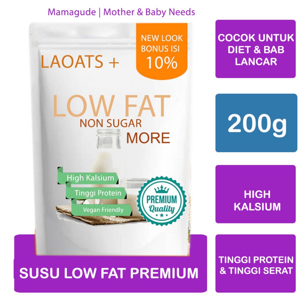 Jual Susu Rendah Lemak Untuk Diet Laoats 200g Shopee Indonesia