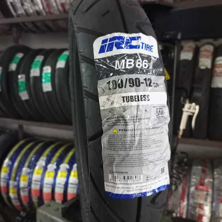 Jual Ban IRC MB86 100/90-12 TUBELESS Untuk Motor scoopy Donat cocok ...