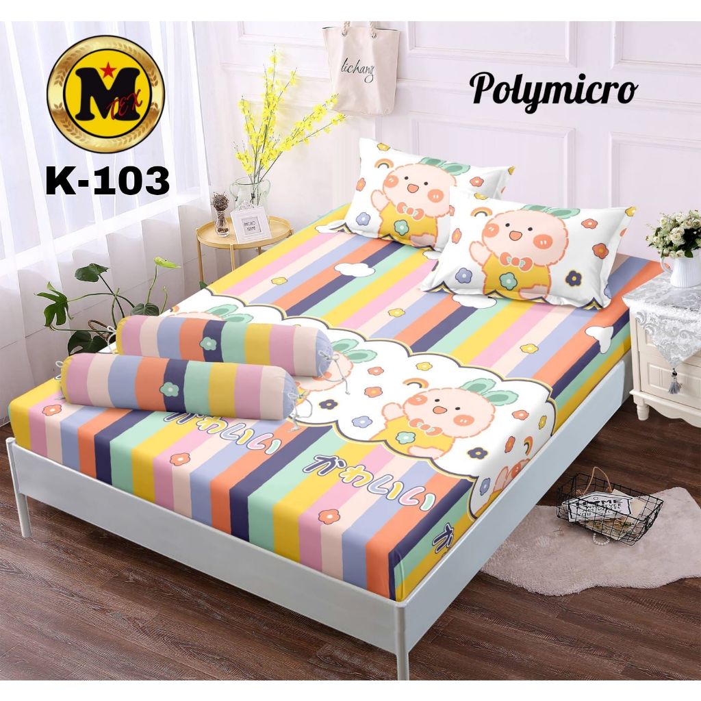 Jual Bisa Cod Sprei Set Sarung Bantal Homemade Motif Karakter Bahan