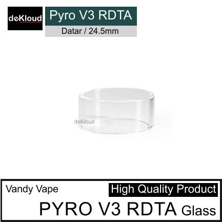 Jual PYRO V3 RDTA Replacement Glass | 24.5mm | kaca tabung pengganti v1 ...
