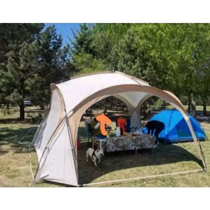 Jual Tenda Besar Canopy Door Hitam Muat 3-12 Orang Tenda Camping Tent ...