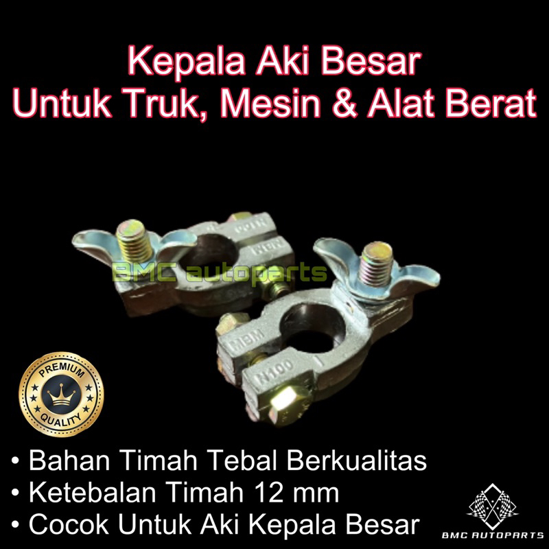 Jual Kepala Aki Timah Besar / Terminal Klem Accu Mobil Truk & Alat