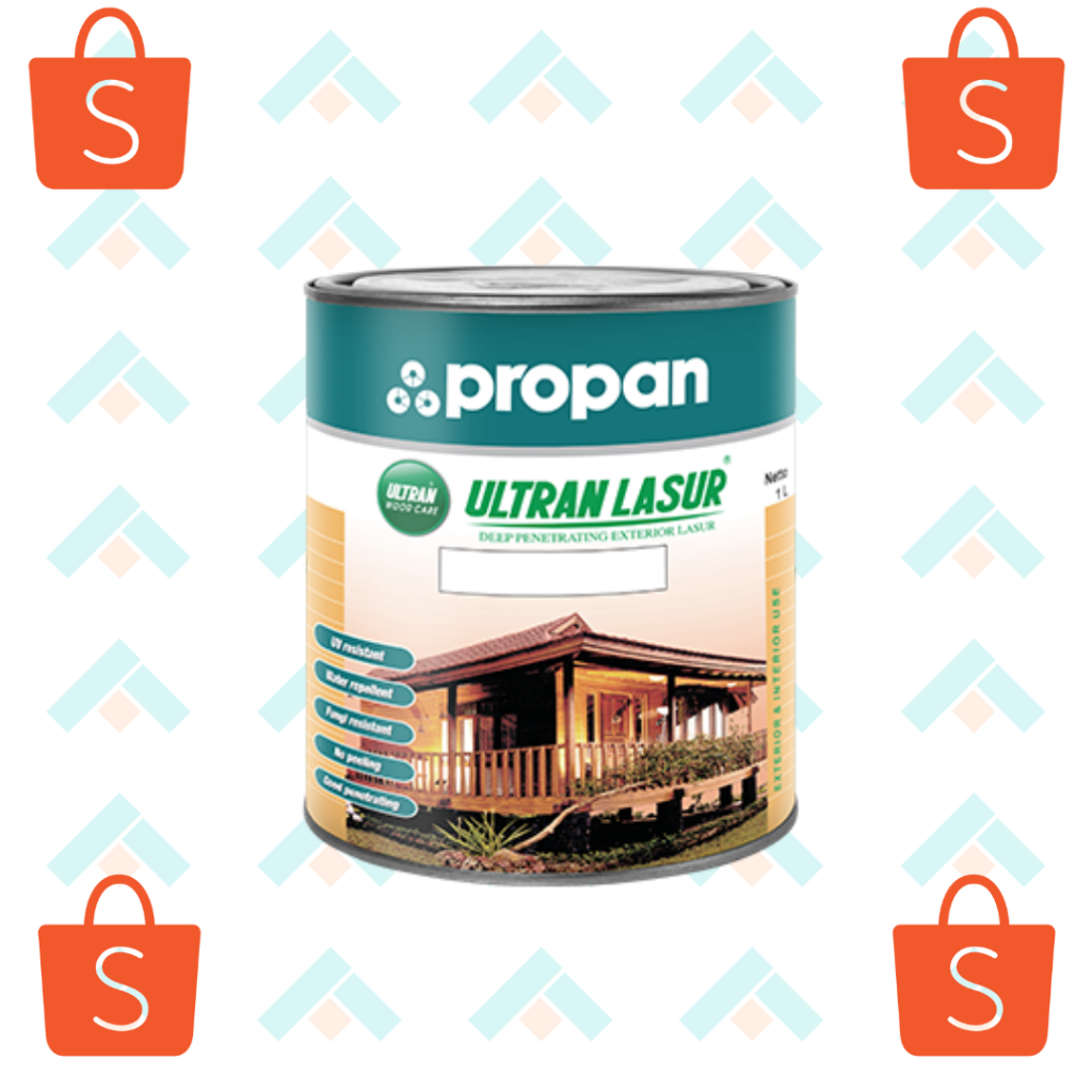 Jual Propan Ultran Lasur Cat Kayu Exterior 1 Liter Shopee Indonesia 1939