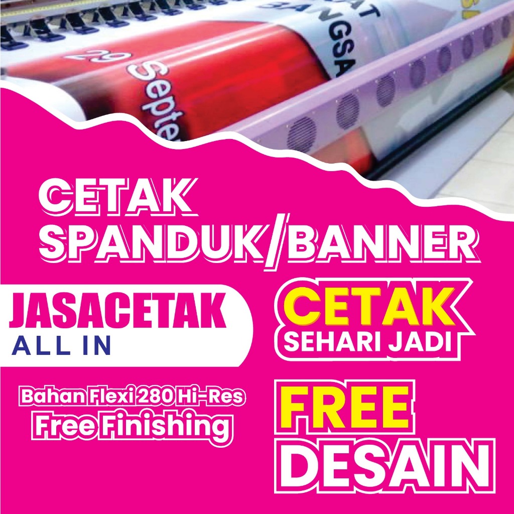 Jual PROMOO CETAK BANNER / SPANDUK ALL- In FREE DESIDN SEHARI JADI ...