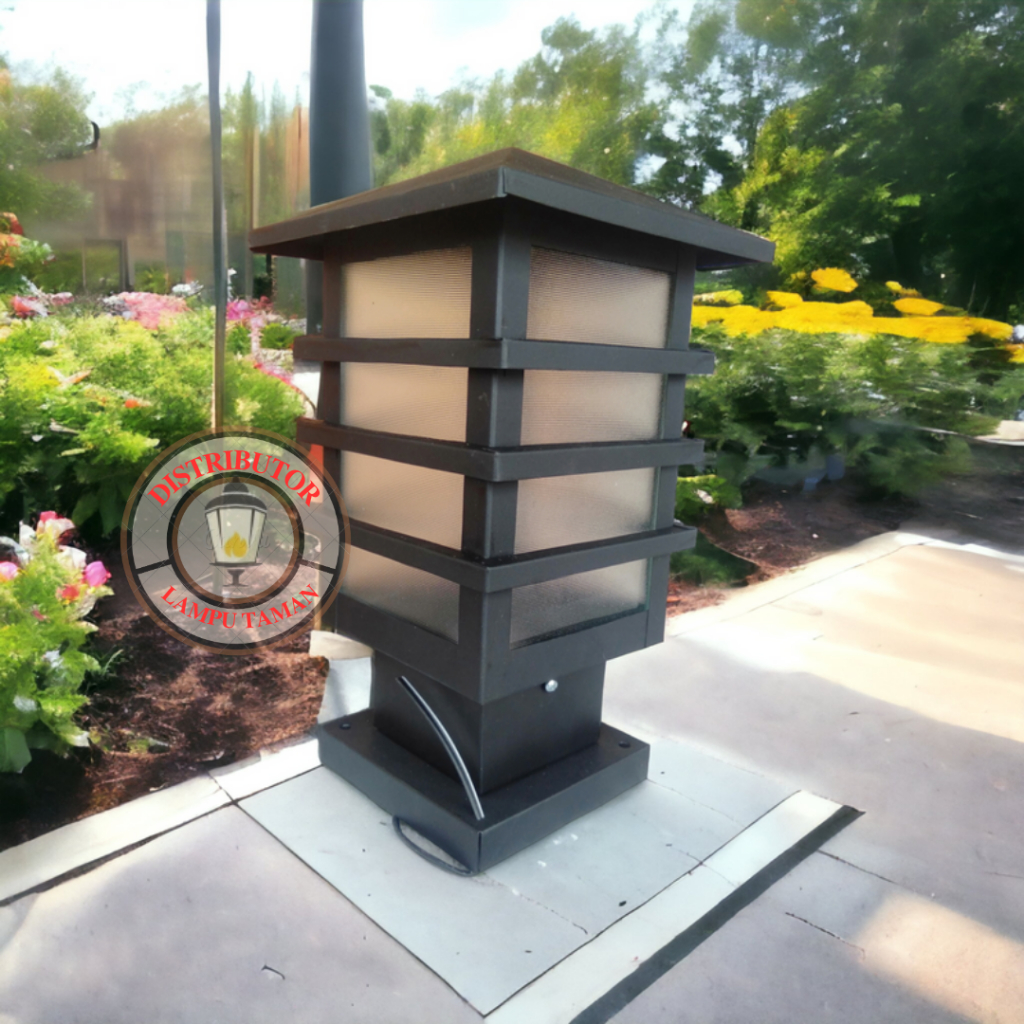 Jual Lampu Pagar Pilar Taman Minimalis hias Outdoor Kap BAHAN TEBAL