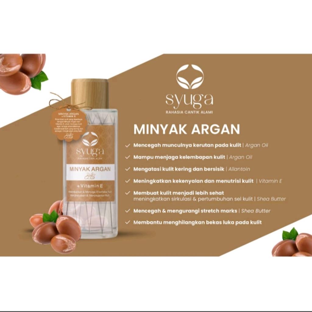 Jual SYUGA Minyak VCO | Argan | Jojoba 150ml | Shopee Indonesia