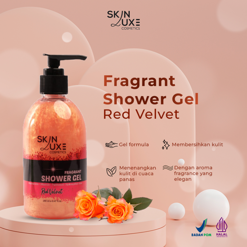 Jual Shower Gel Skinluxe Fragrant Red Velvet Shopee Indonesia