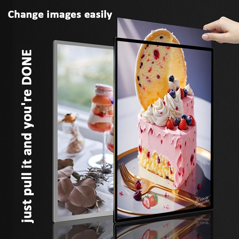 Jual LED Photo Menu Layar kaca lightbox neon box menu // Display Menu