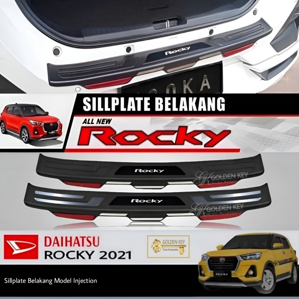 Jual Sillplate Belakang Rocky 2021 Rear Scuff Plate Model Injection ...
