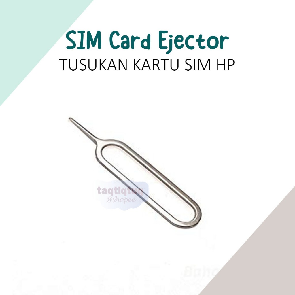 Jual TQ SIM Card Ejector Hp Jarum Tusukan Lubang Kartu Sim Handphone ...