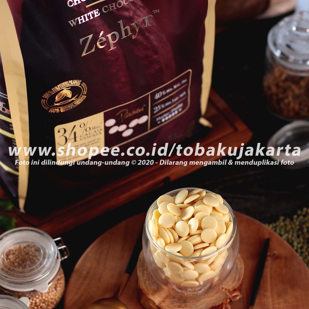 Jual Cacao Barry - ZEPHYR 34% 100gr White Chocolate Couverture Cokelat ...