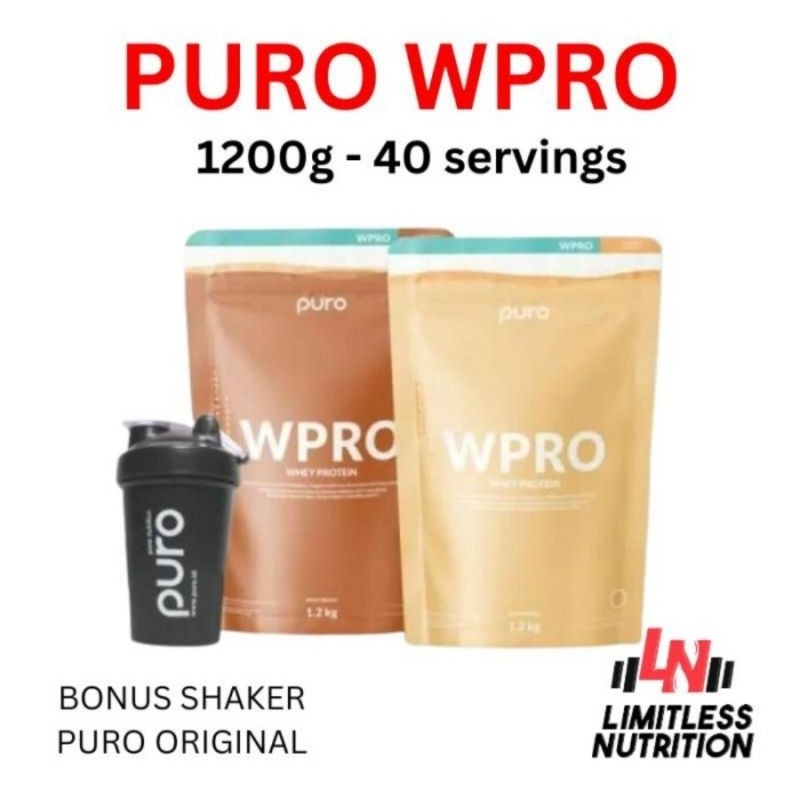 Jual [OFFICIAL!] PURO WPRO 1.2KG Whey Protein 1200g BPOM Labdoor