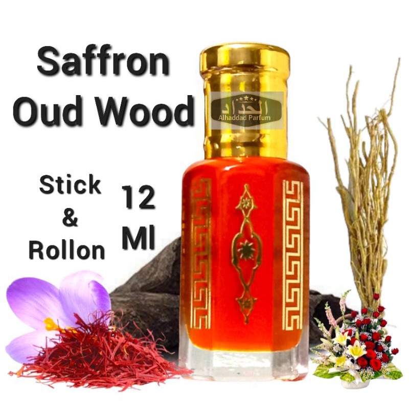Jual Saffron Oud Wood by Alhaddad parfum ( Perpaduan Aroma Saffron Oud