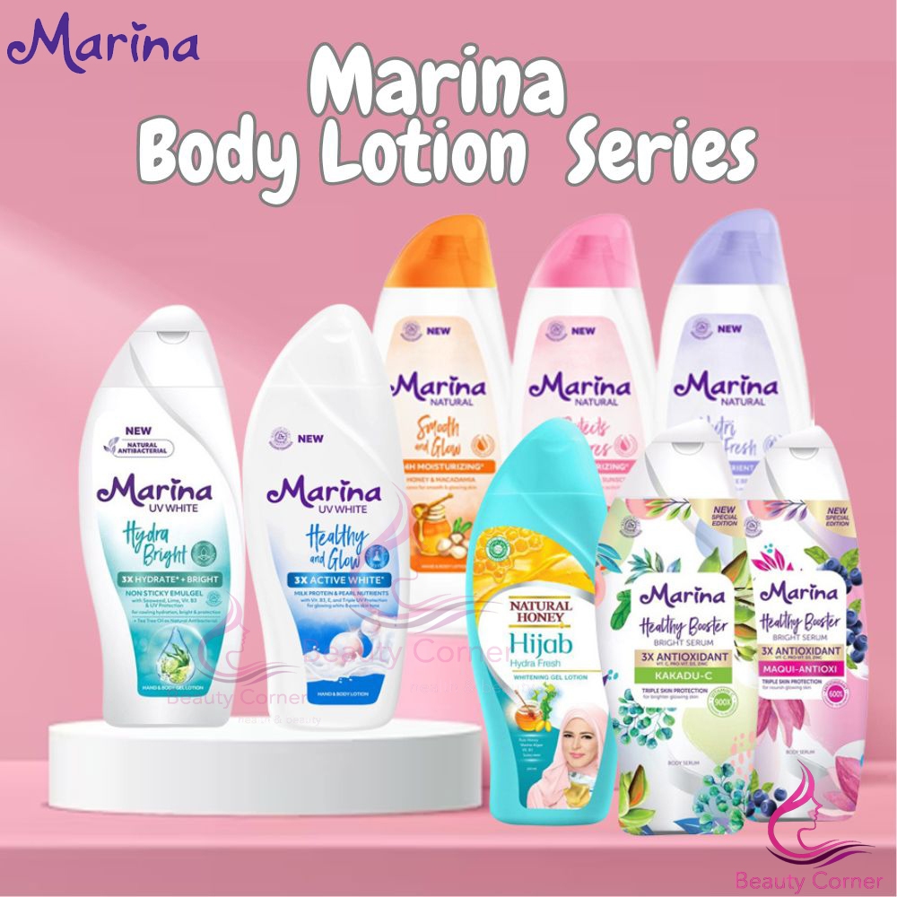 Jual Marina Hand Body Lotion UV White Shopee Indonesia