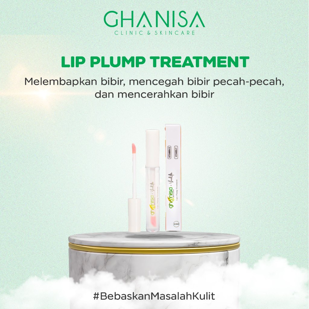 Jual GHANISA Lip Plump Treatment 4,5ml Vitamin E dan F Serum untuk