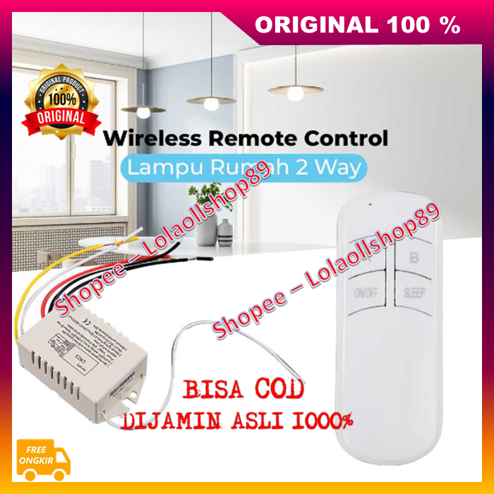 Jual Saklar Remote Wireless Saklar Remote Jarak Jauh Mampu Jarak 20 ...