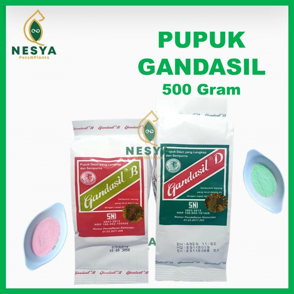 Jual Gandasil D Gandasil B 500 Gram Pupuk NPK Majemuk Vegetatif ...