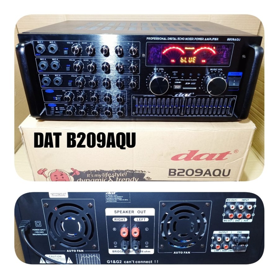 Jual AMPLIFIER DAT B209AQU PROFESIONAL KARAOKE | Shopee Indonesia
