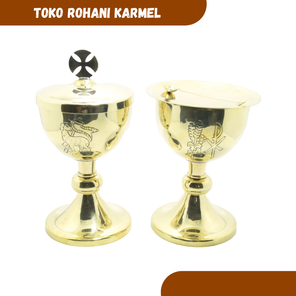 SIBORI TEMPAT HOSTI KATOLIK / PERALATAN MISA KATOLIK