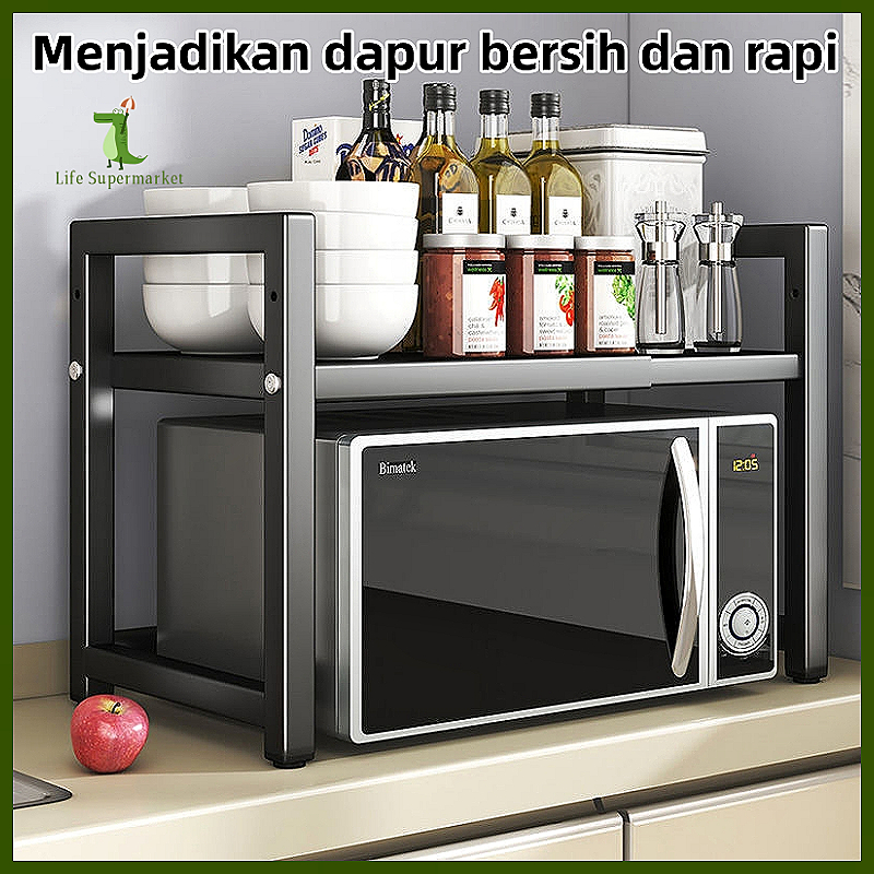 Jual Rak Penyimpanan Microwave Rak Kabinet Dapur Rak Dapur Serbaguna