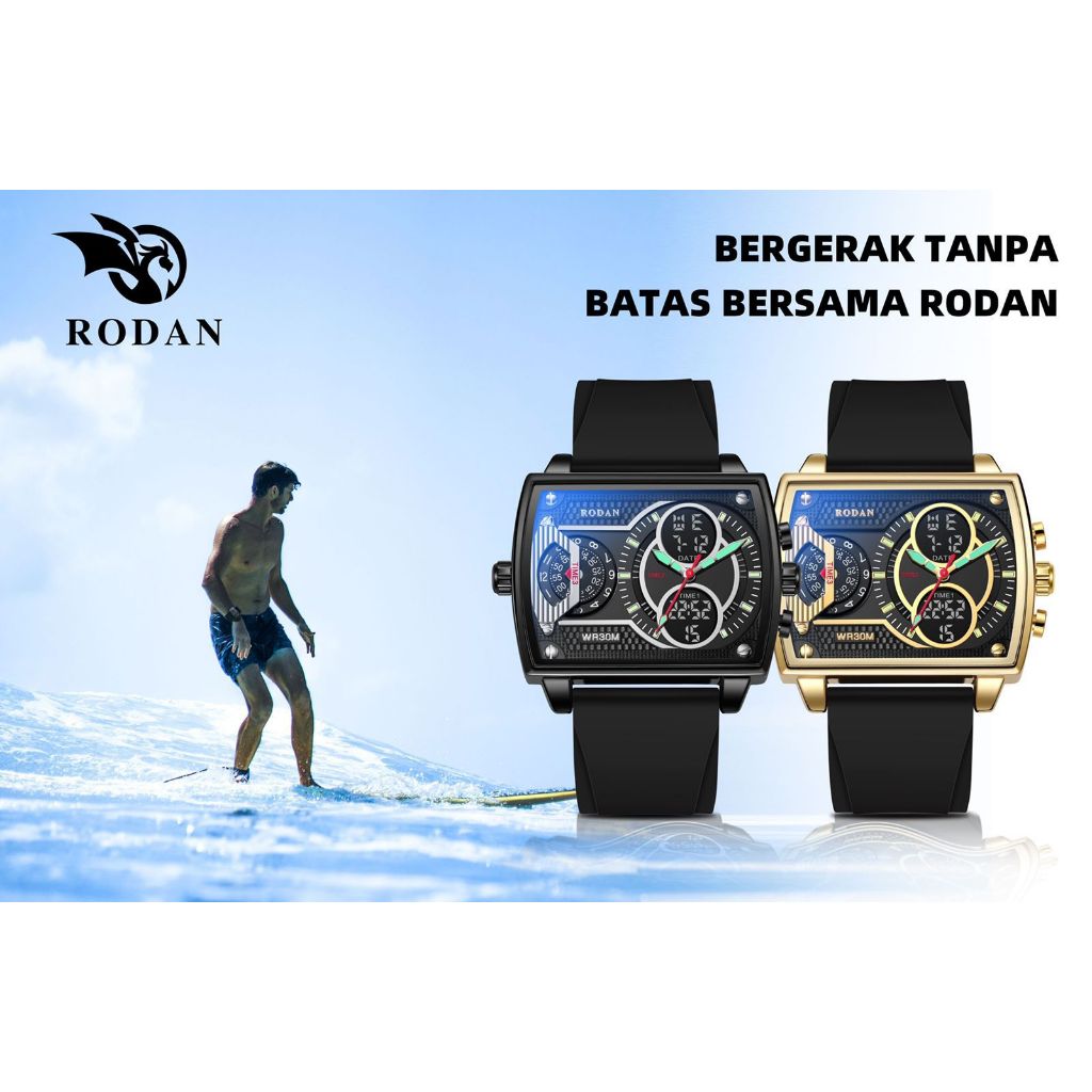 Jual RODAN 8005 JAM TANGAN OLAHRAGA ANTI AIR ANTI KARAT FREE BOX TIGA ...