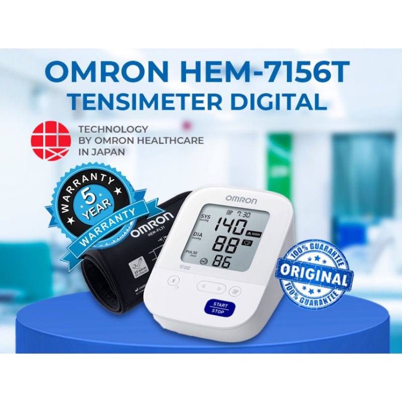 Jual TENSIMETER DIGITAL OMRON HEM 7156T - TENSI DIGITAL BLUETOOTH OMRON ...