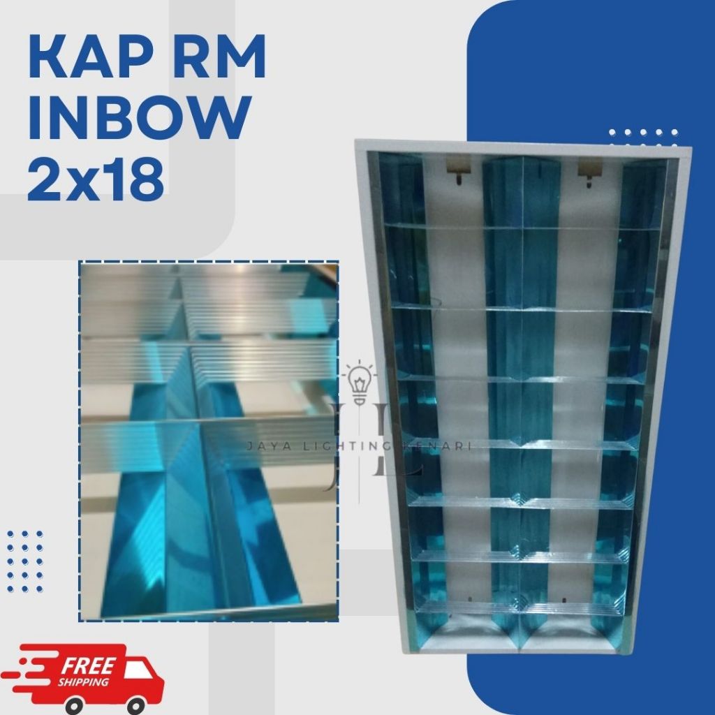 Jual KAP RM 2x18 TL T8 + SET LED 8W PHILIPS / KAP LAMPU RM 2x18 ...