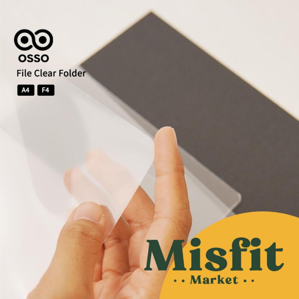 Jual OSSO L Shaped File Clear Folder Map Document Transparan Bening ...