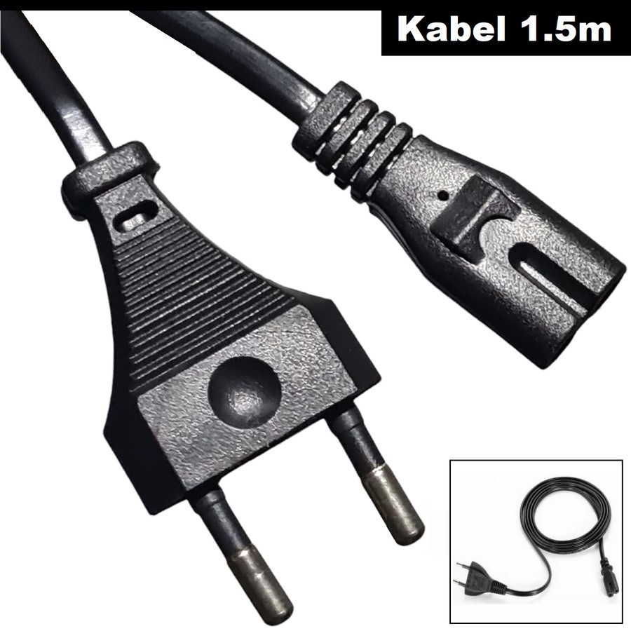 Jual Kabel AC Power Listrik Colokan Jack Angka 8 Adaptor Printer Tape ...