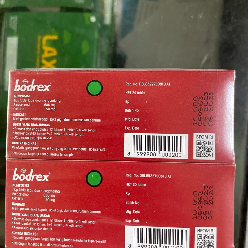 Jual Bodrex Tablet 20s 1 box | Shopee Indonesia