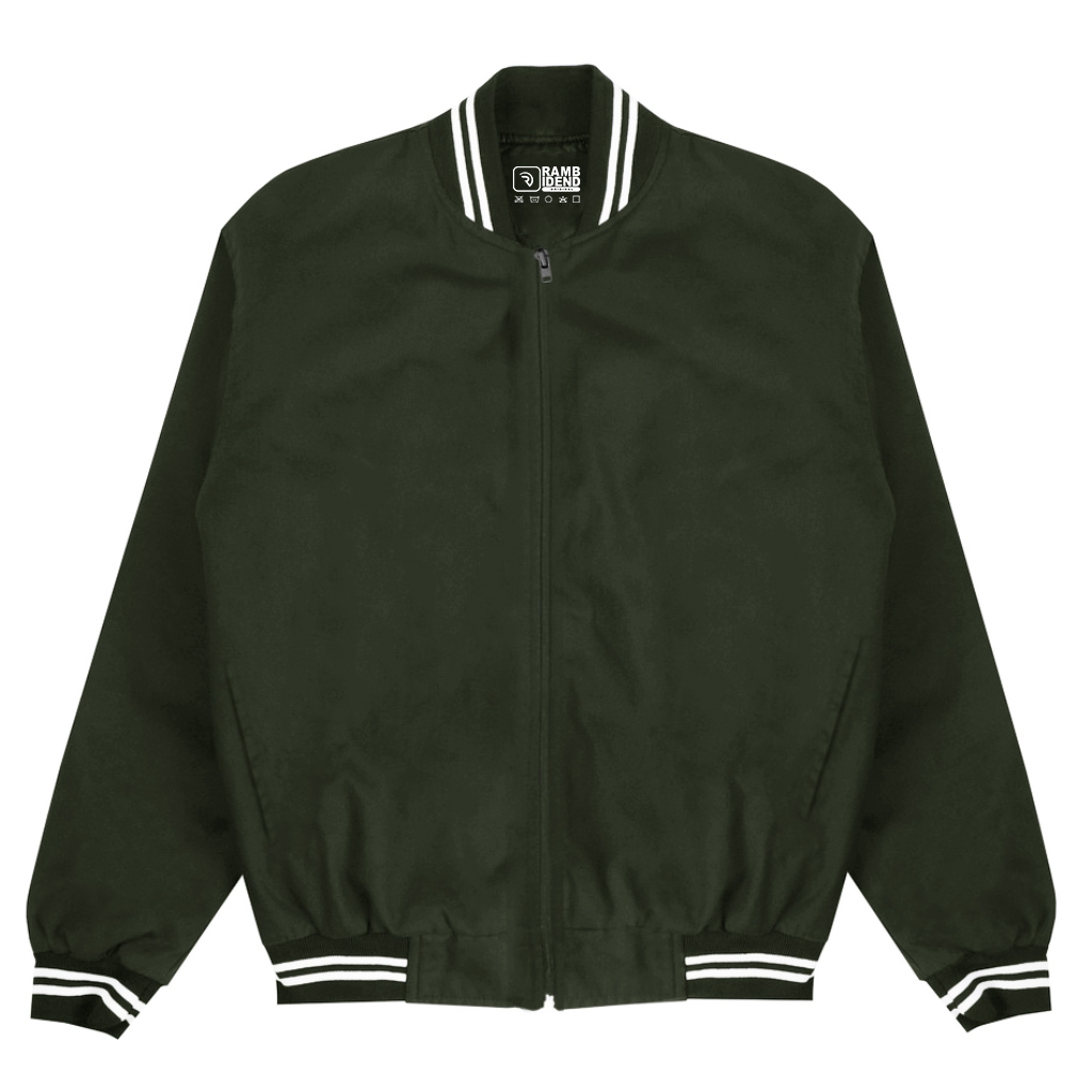 Jual Rambidend - Varsity Jaket Distro Unisex Outwear Daily Army ...