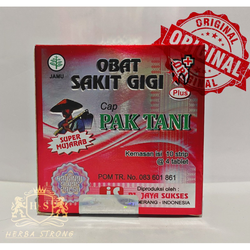 Jual Pak Tani Obat Sakit Gigi Kemasan Kotak Shopee Indonesia 2013