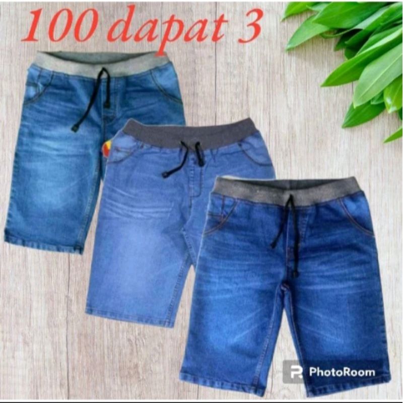 Jual PAKET HEMAT 100 DAPAT 3 CELANA JEANS PENDEK PRIA DEWASA FASHION