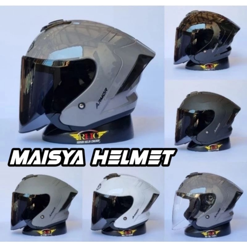 Jual Helm Js Armor Solid Sni Bisa Cod Helm Half Face Dewasa Pria