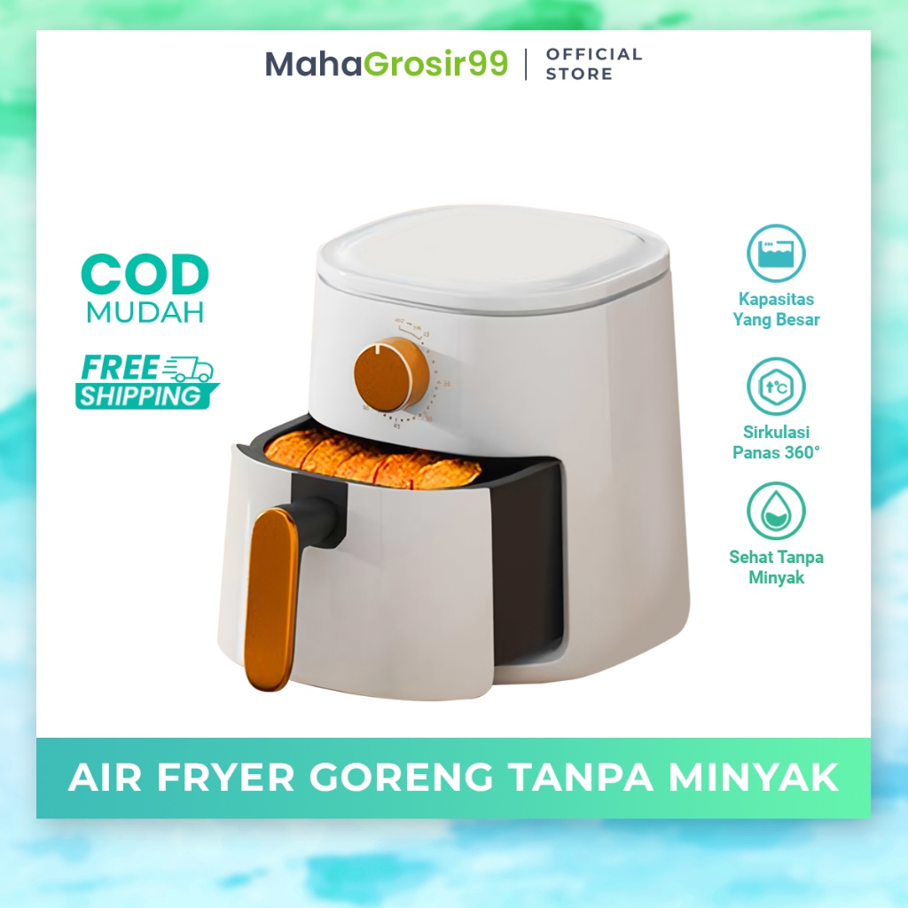 Jual Air Fryer Low Watt Termurah 4L Mesin Penggorengan Tanpa Minyak