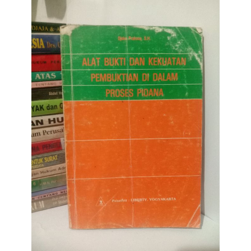 Jual Buku Alat Bukti Dan Kekuatan Pembuktian Di Dalam Proses Pidana ...