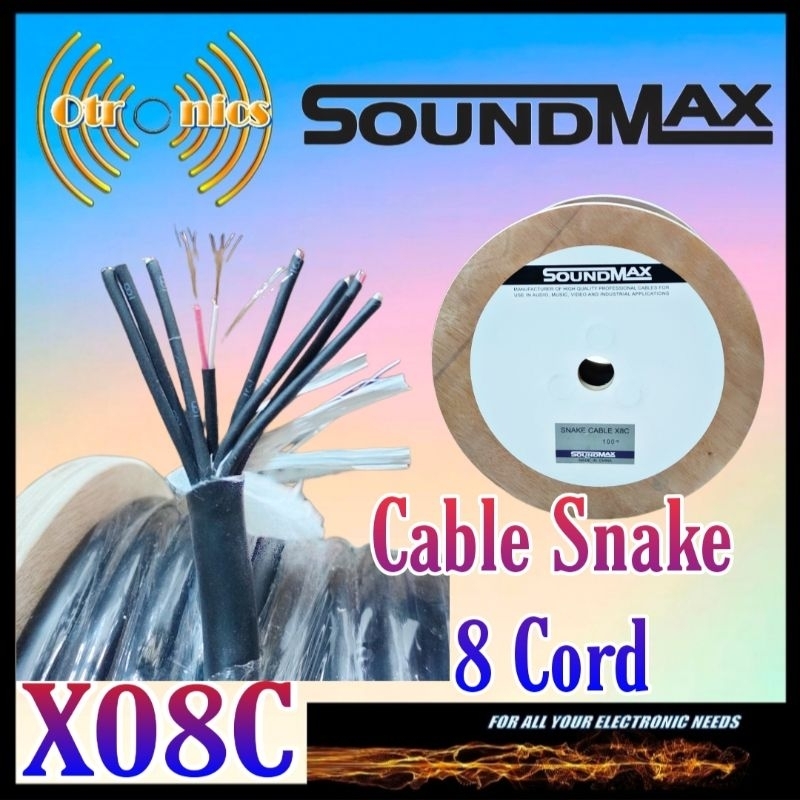 Jual Snake Cable isi 8 Kabel Snake 8 Core Soundmax X08C (10m) | Shopee ...