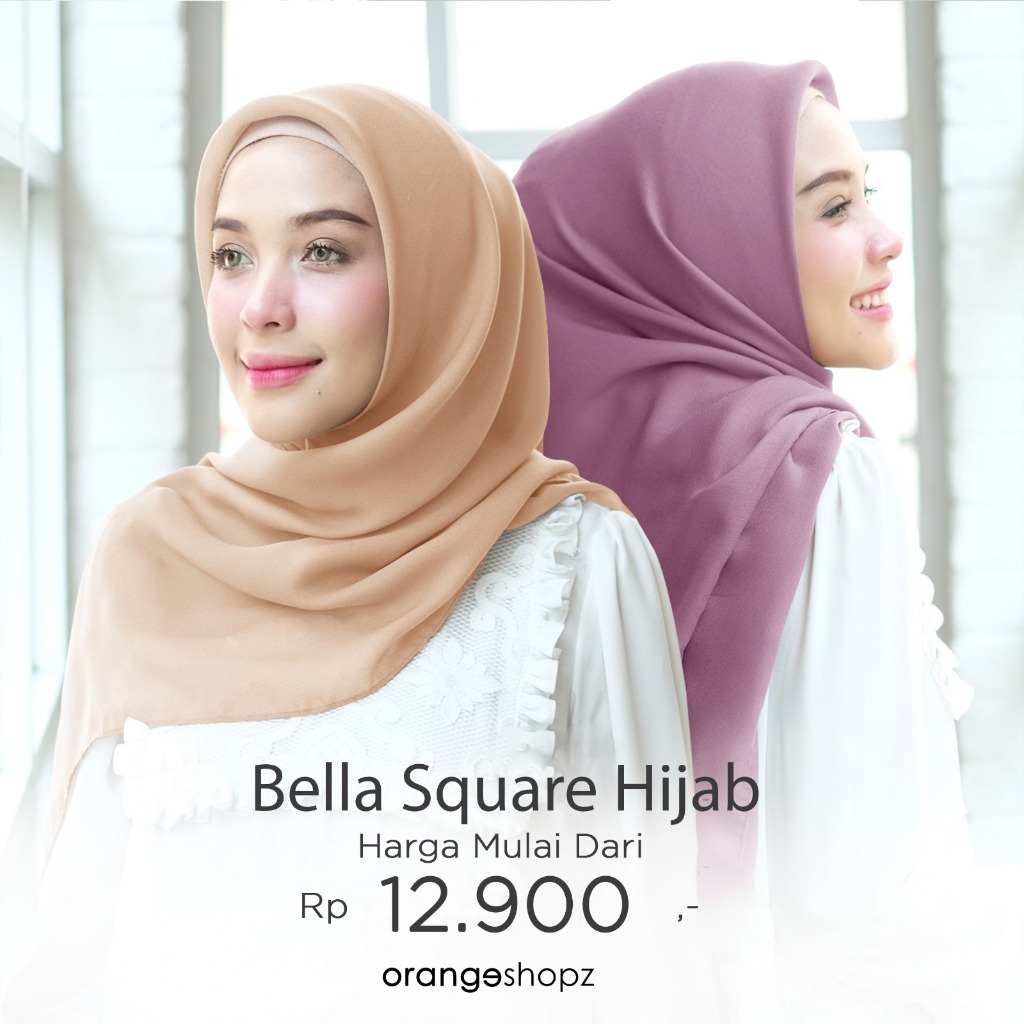 Jual Hijab Segiempat Bella Poly Cotton Premium Full Jahit Tepi Square ...